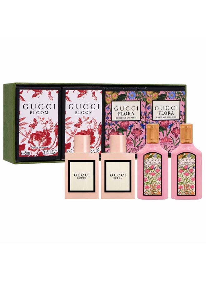 For Women Mini Set Edp 2 X 5Ml (Bloom Edp) + 2 X 5Ml (Flora Gorgeous Gardenia Edp)